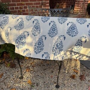 Brunschwig & Fils blue & white paisley cotton . “Paisley Park”